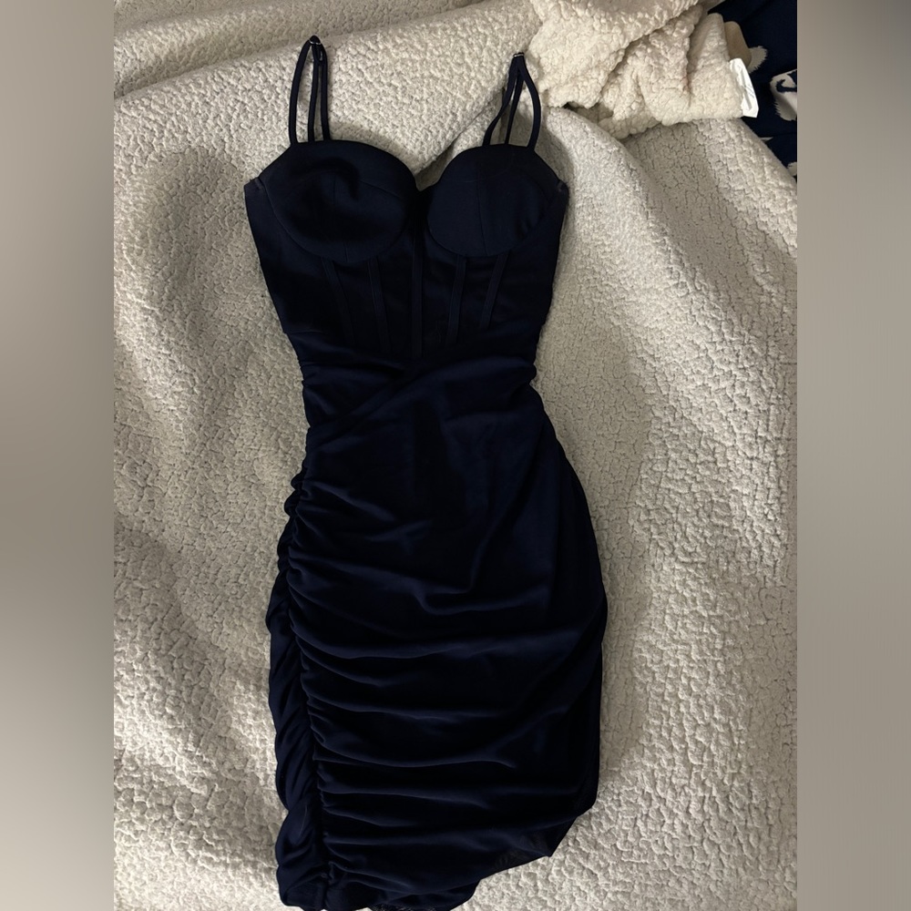 Navy Corset Dress